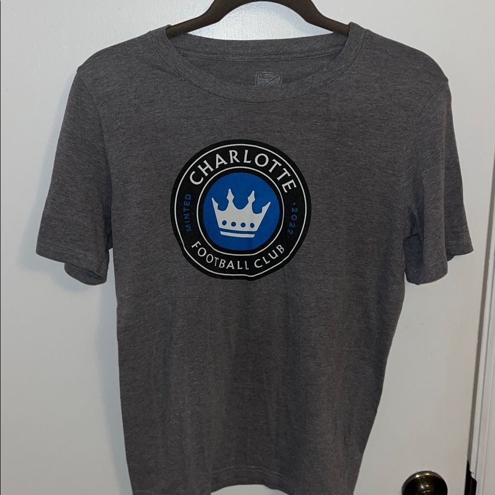 Minted CHARLOTTE FC soccer futbol team MLS For The Crown Big Print shirt Youth